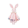 Baby Lovey Security Blanket with Plush Animal – Soft Bunny & Elephant Comforter with Rattle | Newborn Baby Shower Gift