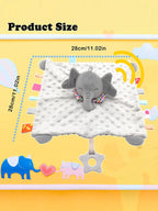Baby Lovey Security Blanket with Plush Animal – baby comforters photo 5