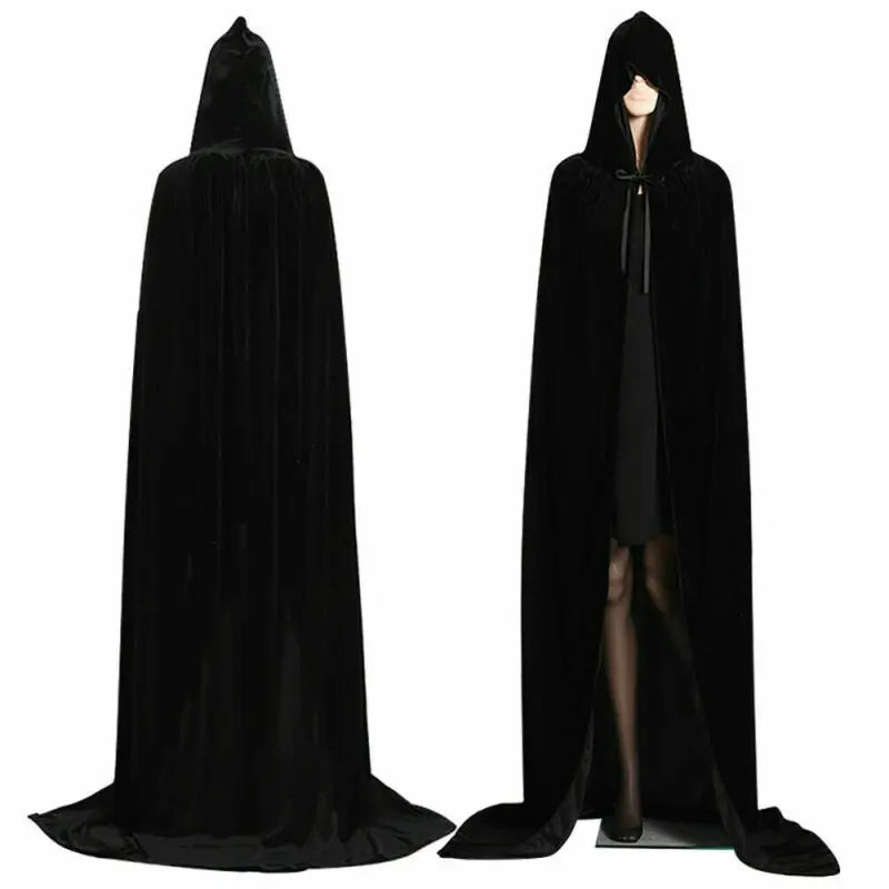 Velvet Hooded Vampire Cloak – costume photo 6