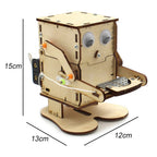 DIY Coin-Eating Robot Wooden Model Kit – stem kit photo 5