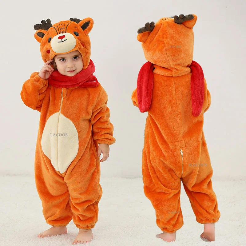 Baby Animal Kigurumi Romper Costume – baby costume photo 2