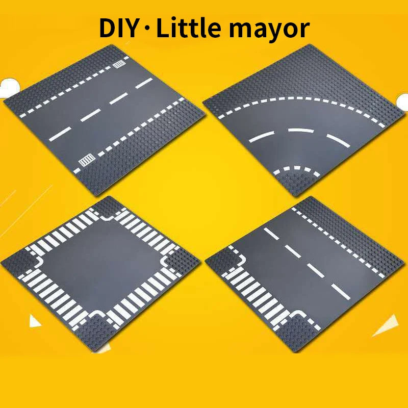 City Road Baseplate for Building Bricks – building toy photo 5