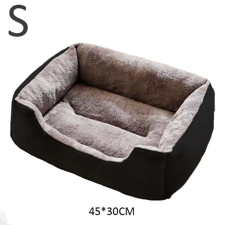 Soft Plush Cat Bed Basket – pet bed photo 11