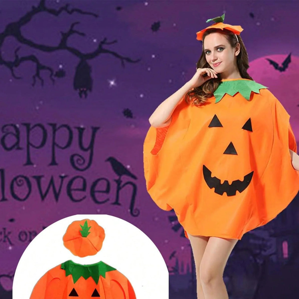Women's Pumpkin Halloween Costume Set – photo 4