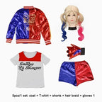 Harley Quinn Kids Cosplay Costume Set – kids costume photo 12