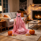 Women's Glitter Ghost Costume Cape – photo 4