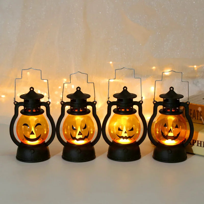 Halloween LED Hanging Pumpkin & Ghost Lantern – halloween decor photo 4