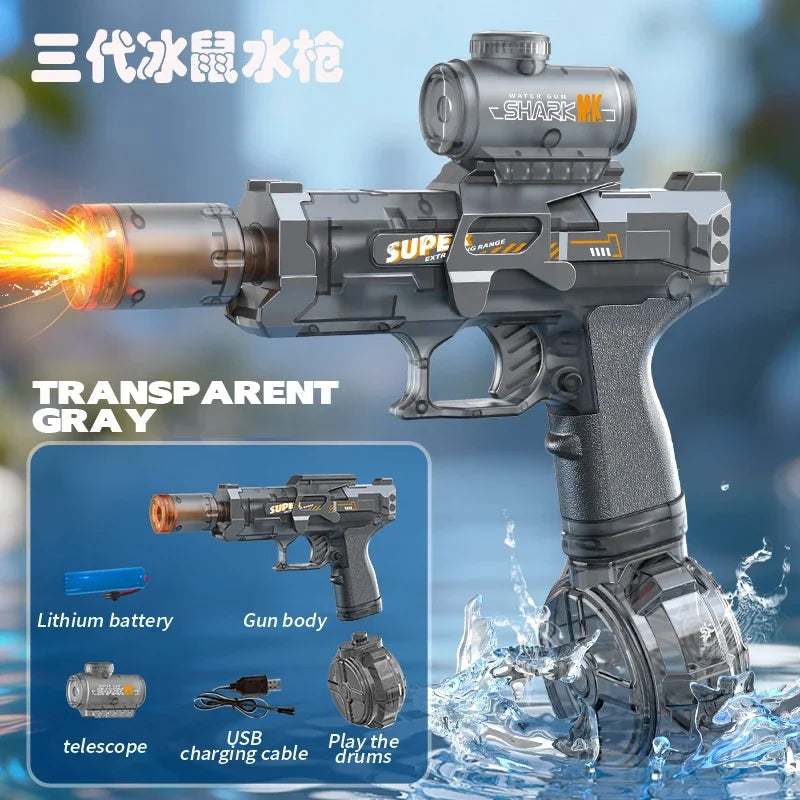 Electric Water Gun with Recoil & Lights – photo 14