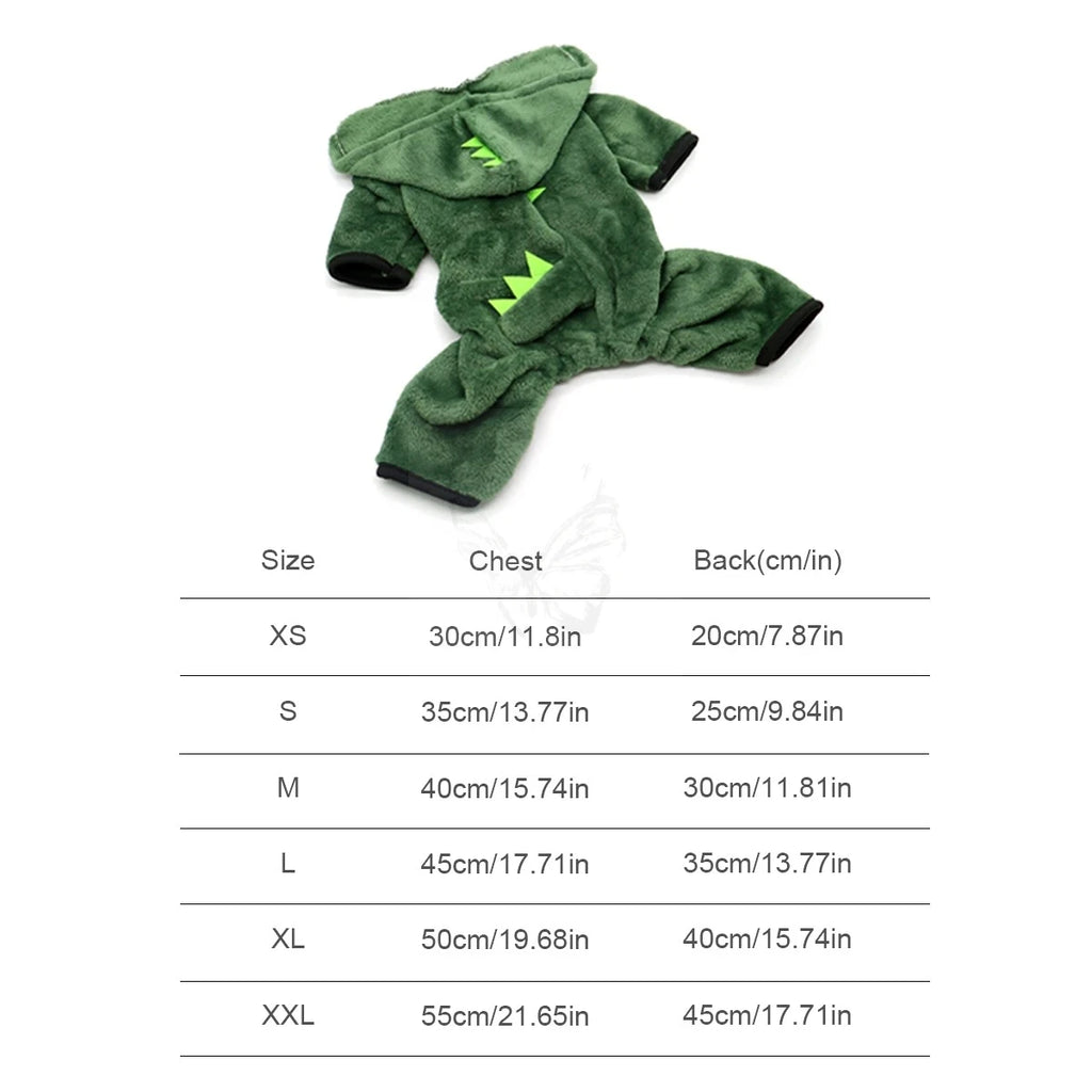 Dinosaur Pet Costume Hoodie – pet apparel photo 5