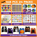 168-Piece Halloween Stationery Party Favor Set – party favors photo 2
