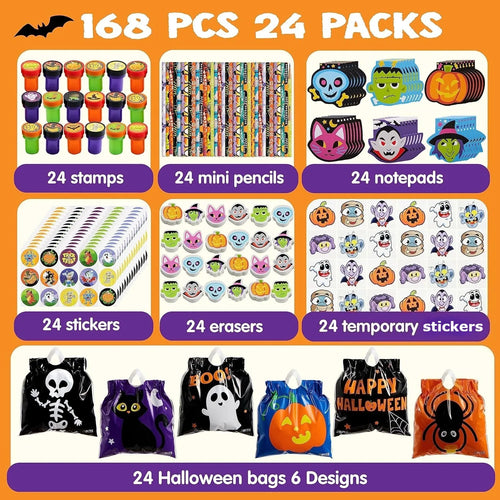 168-Piece Halloween Stationery Party Favor Set – party favors photo 2