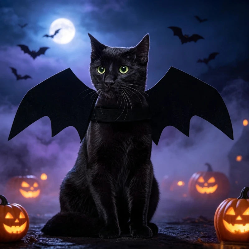 Cat Bat Wings Costume – pet apparel photo 5