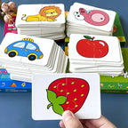 32-Piece Animal Matching Puzzle for Kids – Educational Cognitive Learning Cards, Early Learning Toy for Boys & Girls Ages 3–6