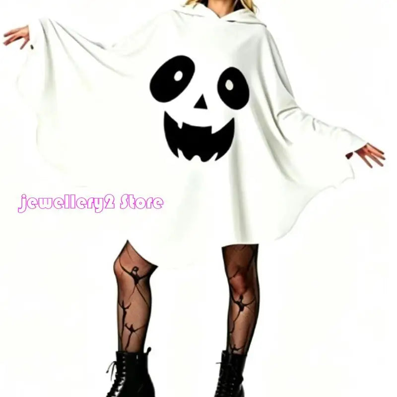 Hooded Ghost Poncho Costume – photo 4
