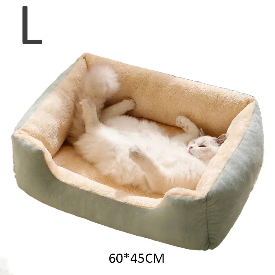 Soft Plush Cat Bed Basket – pet bed photo 8