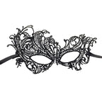 Black Lace Venetian Masquerade Eye Mask – costume mask photo 2