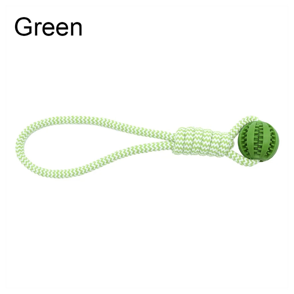 Dog Rope Tug Toy with Treat-Dispensing Ball – dog toy photo 4