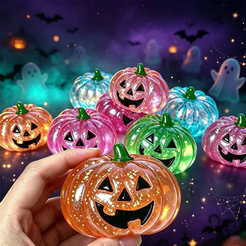 Glitter Pumpkin Squishy Balls – squishy toy photo 5