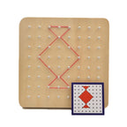 Wooden Geoboard with Pattern Cards – educational toy photo 3