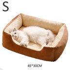 Soft Plush Cat Bed Basket – pet bed photo 10