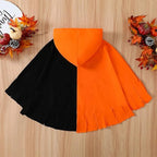 Pumpkin & Bat Halloween Cloak with Hat – costume photo 2