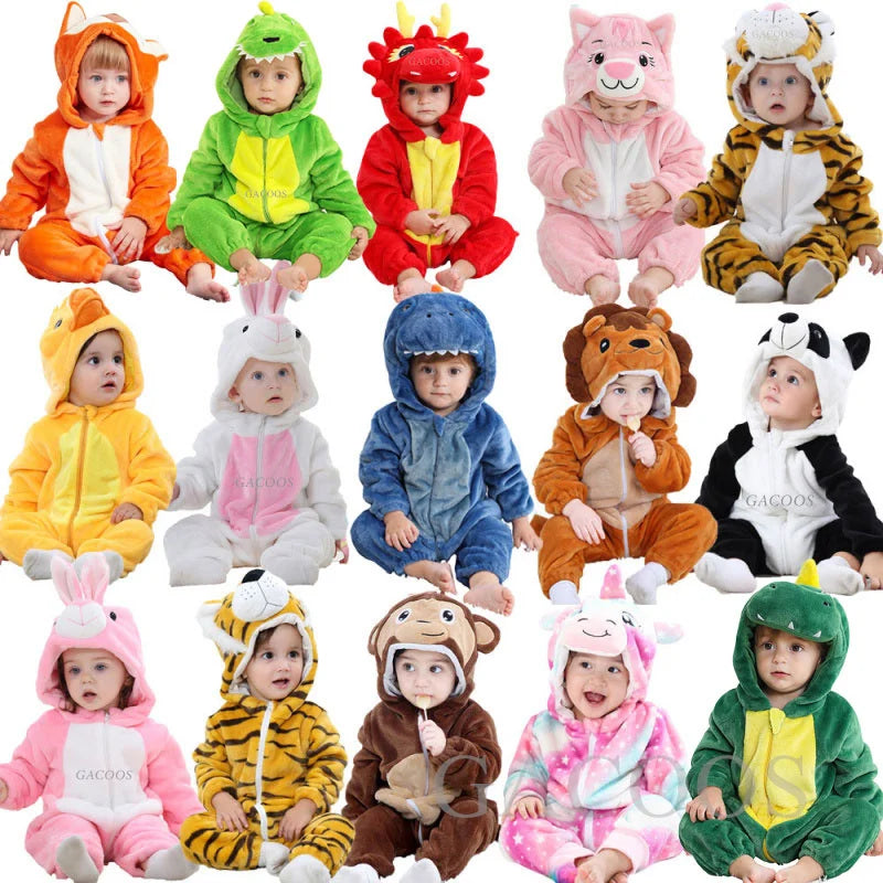 Baby Animal Kigurumi Romper Costume – baby costume photo 4