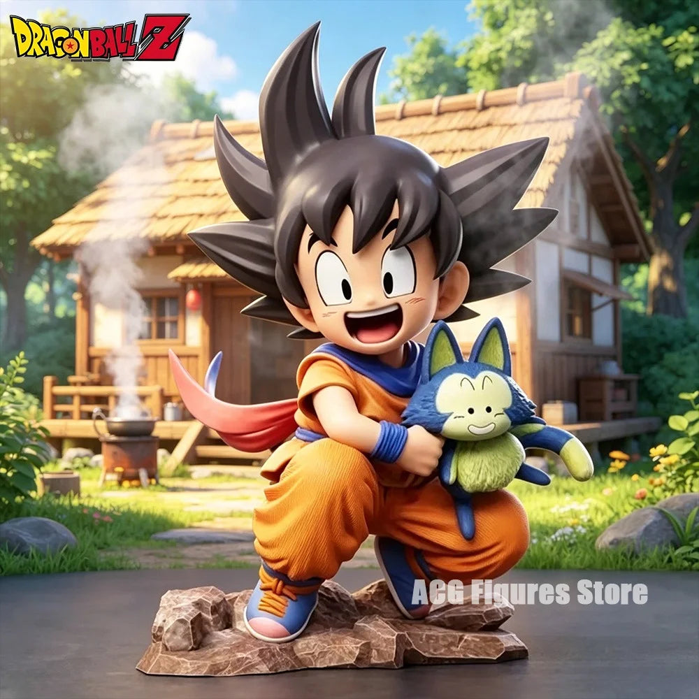 Kid Goku with Puar Dragon Ball Figure – 10 cm Nostalgic Anime Desk Collectible
