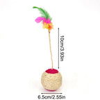 Sisal Feather Shuttlecock Cat Toy – cat toys photo 6