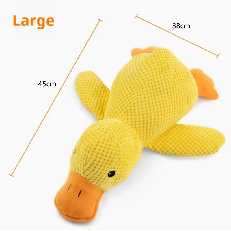 Yellow Duck Plush Dog Toy – photo 8