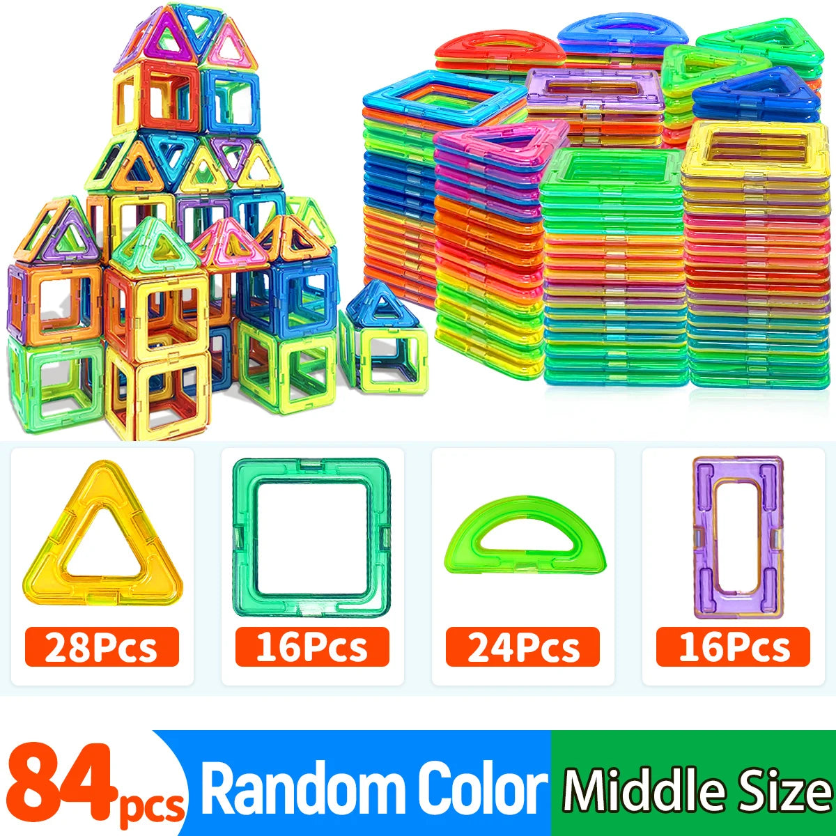 Magnetic Building Blocks Set for Kids – photo 12
