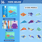 36-Sheet Paper Airplane Origami Kit – craft kits photo 7