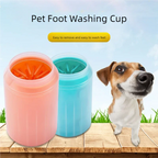 Portable Dog Paw Cleaner Cup – Soft Silicone Bristle Foot Washer for Muddy Paws, S/M/L