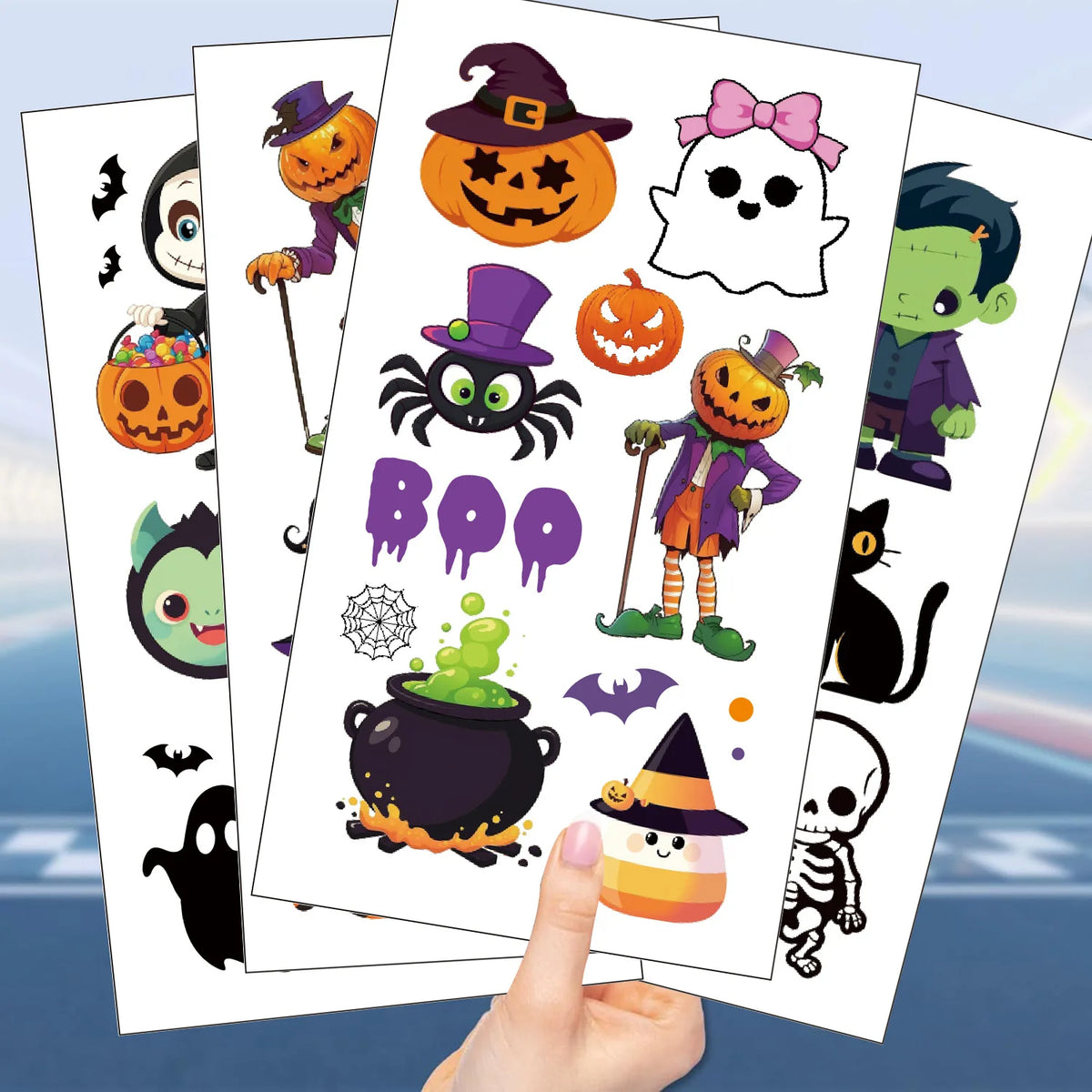Halloween Pumpkin Temporary Tattoos – photo 2