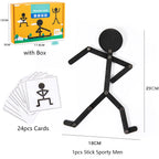 Montessori Pose-Matching Stick Figure Game – educational toy photo 9