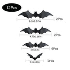 3D Black Bat Wall Stickers – halloween decor photo 6