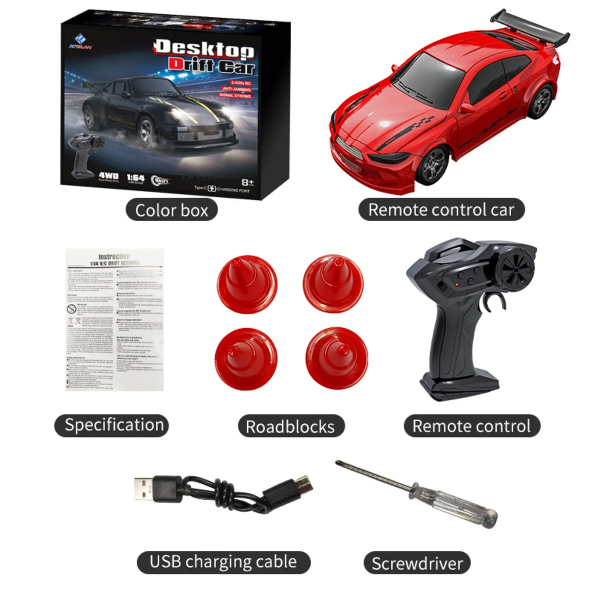 KF20 1:64 Mini RC Drift Car – rc car photo 13