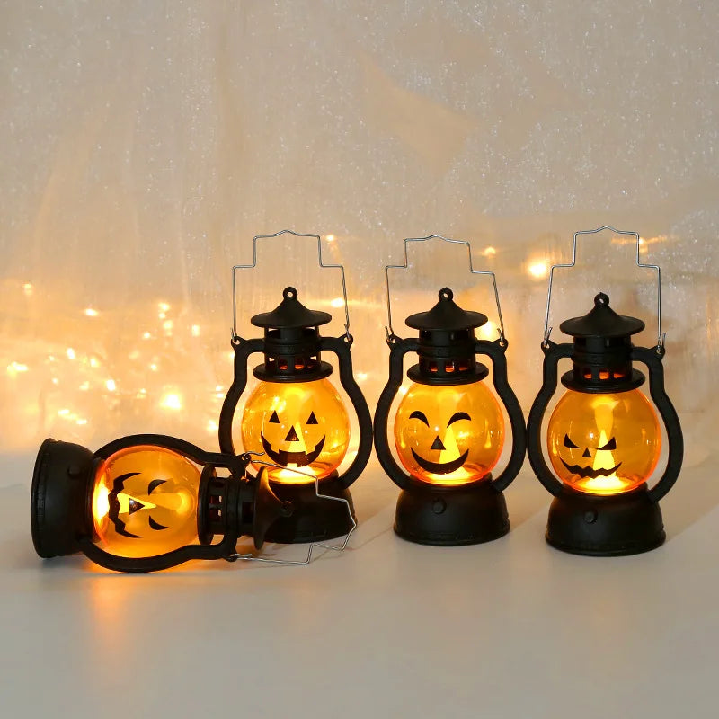 Halloween LED Hanging Pumpkin & Ghost Lantern – halloween decor photo 5