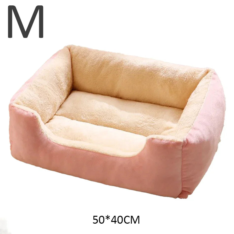 Soft Plush Cat Bed Basket – pet bed photo 12