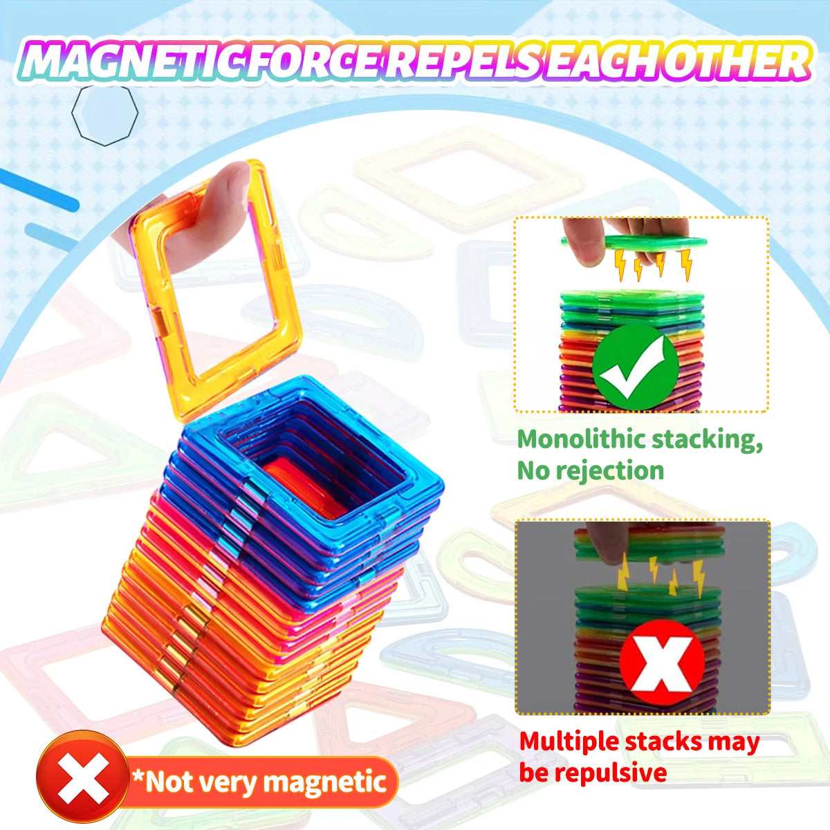 Magnetic Building Blocks Set for Kids – photo 5