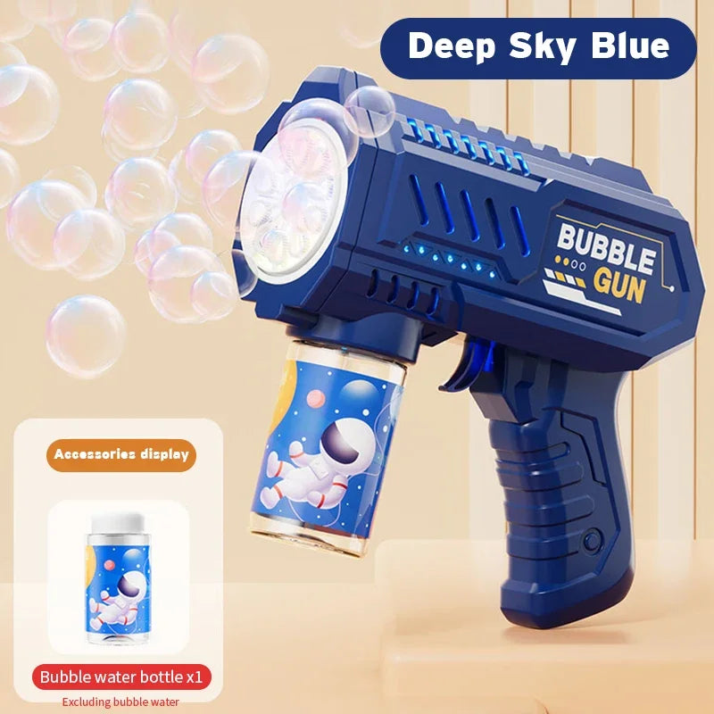Glowing Automatic Bubble Machine Gun for Kids – bubble toy photo 9