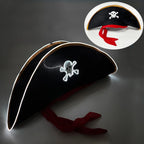 LED Light-Up Pirate Hat & Party Mask – costume accessories photo 20