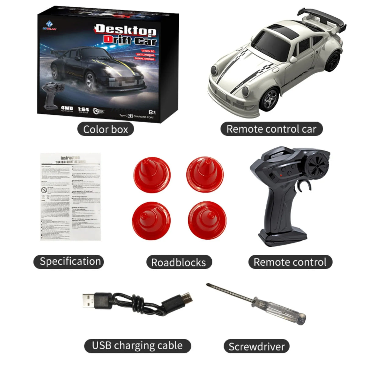 KF20 1:64 Mini RC Drift Car – rc car photo 11