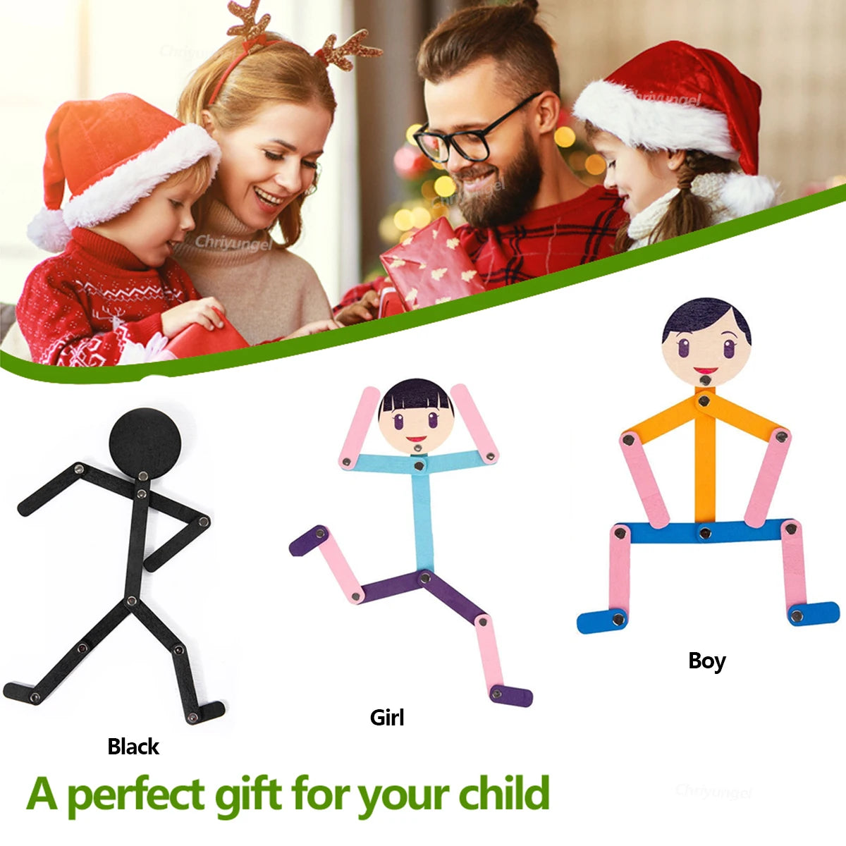Montessori Pose-Matching Stick Figure Game – educational toy photo 6