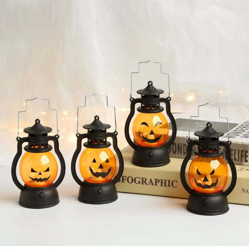 Halloween LED Hanging Pumpkin & Ghost Lantern – halloween decor photo 3