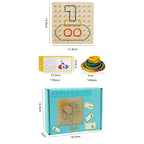 Wooden Geoboard with Pattern Cards – educational toy photo 6