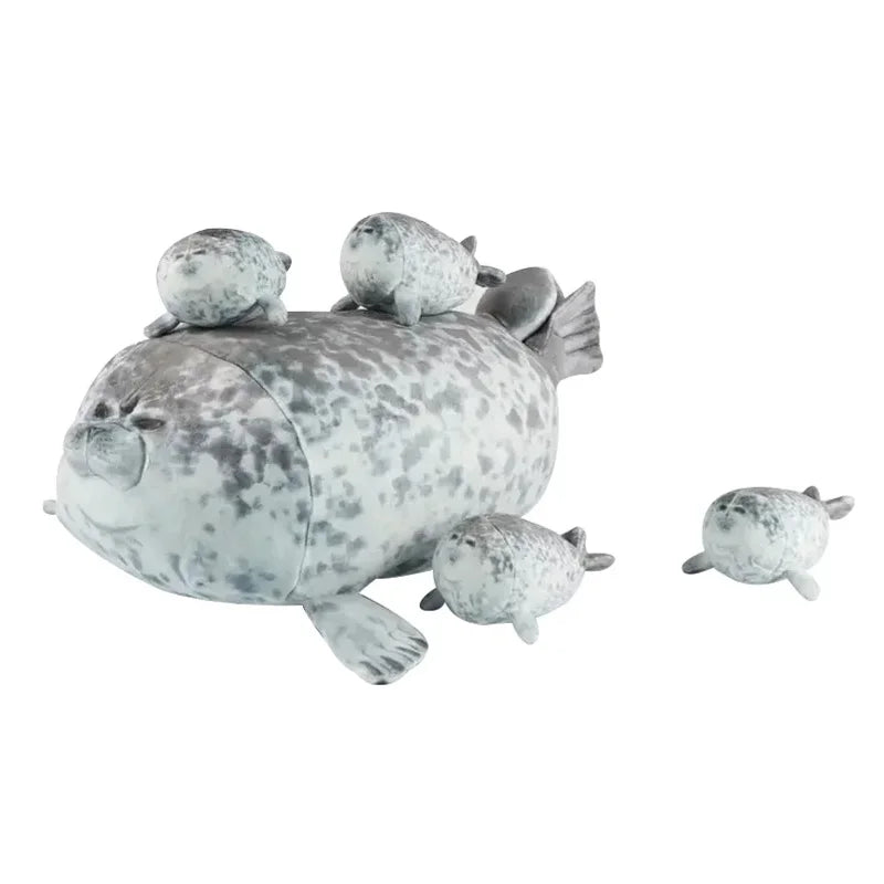 Mother Seal Plush with 4 Baby Seals – plush toy photo 3