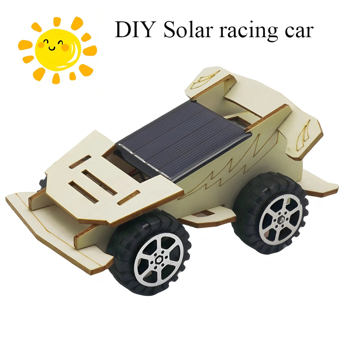Solar-Powered Car & Lunar Rover DIY Wooden Model Kits – stem kit photo 12