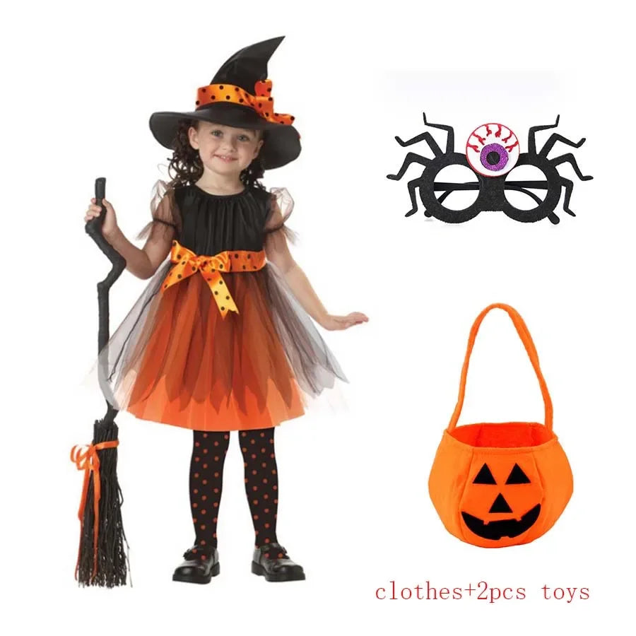 Girls Vampire Tutu Dress Costume – kids costume photo 6