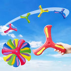 Soft Foam Boomerang with Night Light – 3-Leaf Cross Returning Flyer for Kids & Adults