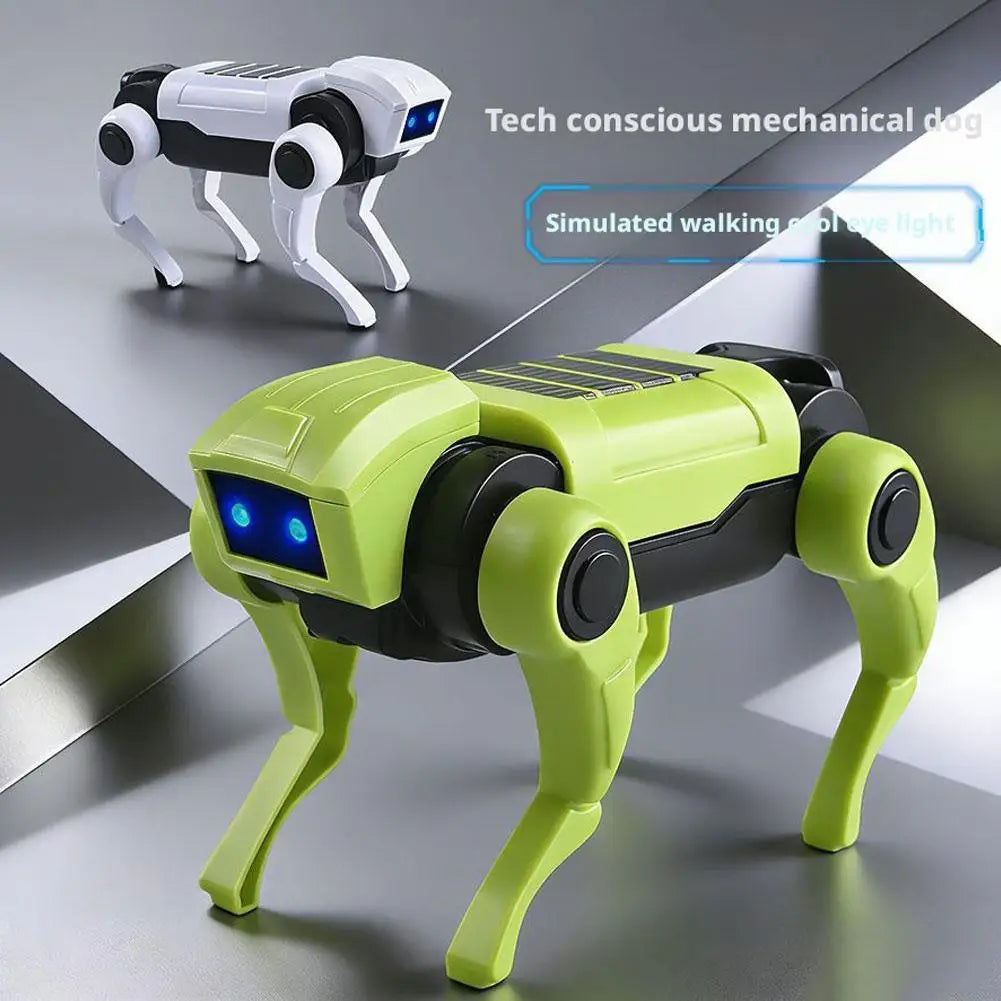 DIY Walking Robot Dog Toy – Assemble-Your-Own Mechanical Pet with LED Eyes, STEM Science Kit